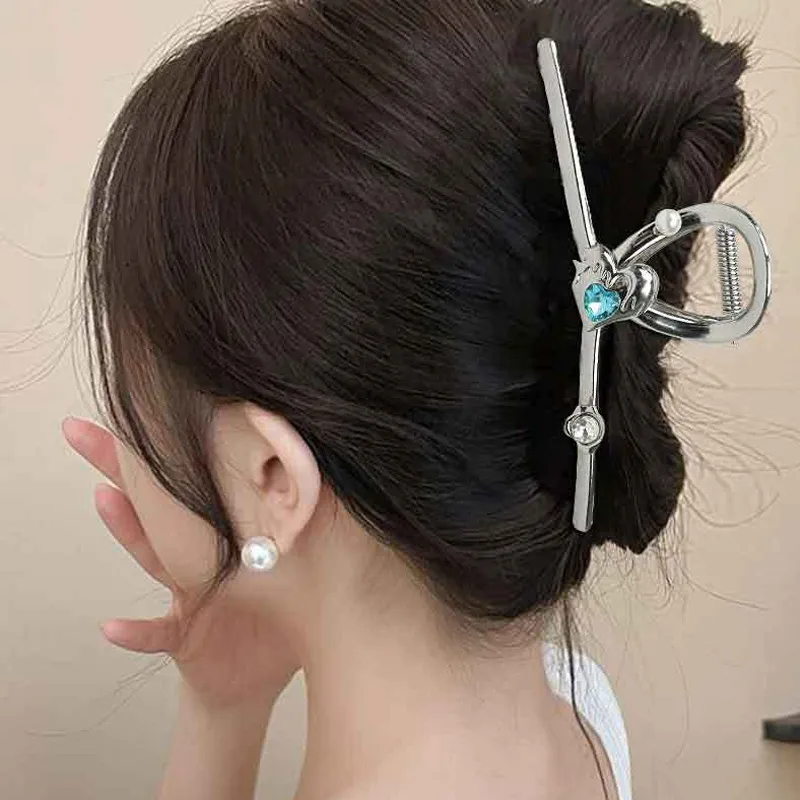Kelanxi Hair Clips Women's Silver-1