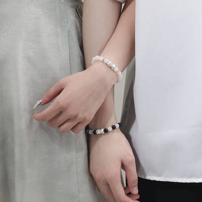 There Is You In The Long World White Jade Bodhi Bracelets Unisex-16
