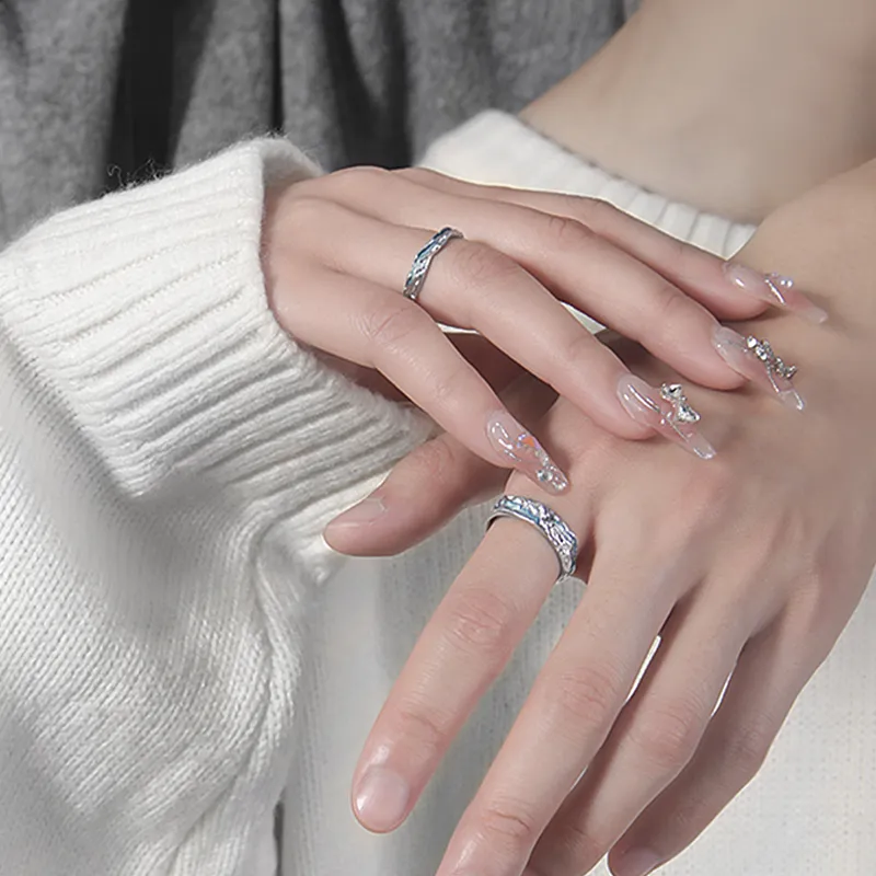 Kelanxi Sterling Silver Rings Unisex-3