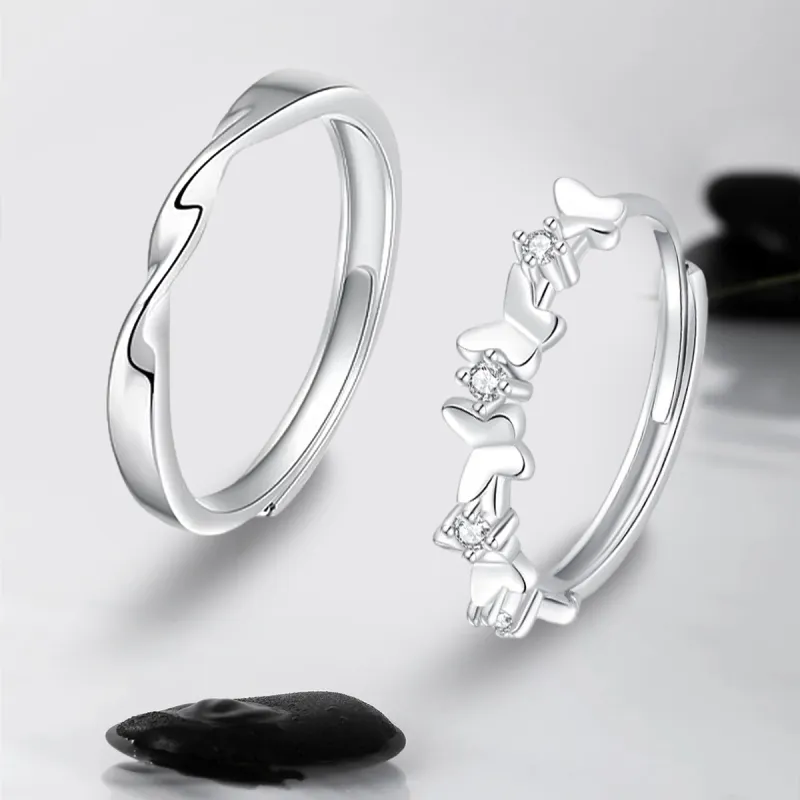 Kelanxi 999 Fine Silver Rings Unisex-3