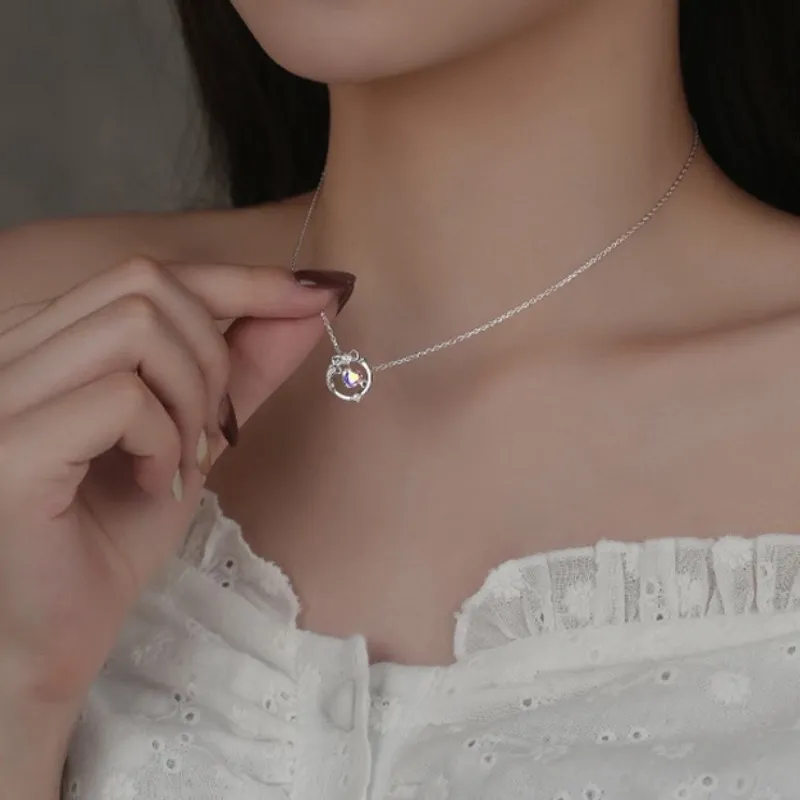 Kelanxi Copper, Zircon Necklaces Women's-7