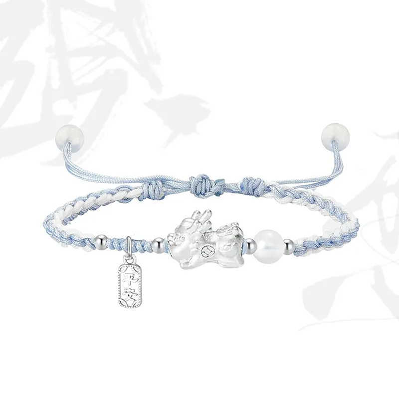 Kelanxi Alloy Rope Bracelets Unisex-4