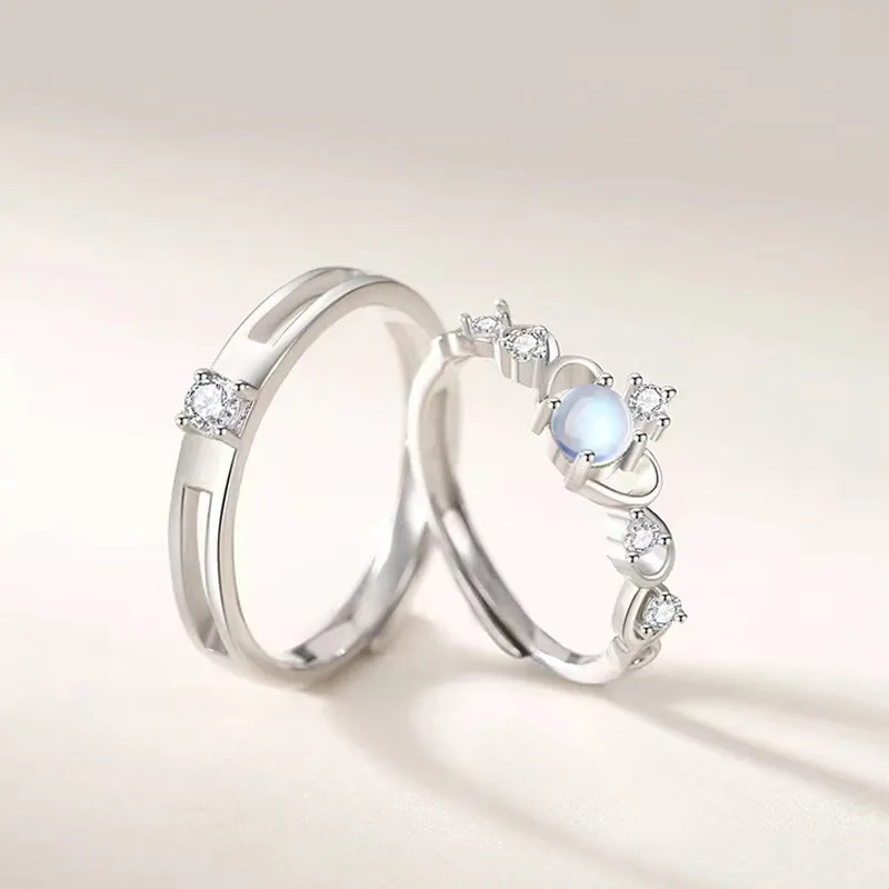 Kelanxi Copper Zircon Rings Unisex-2