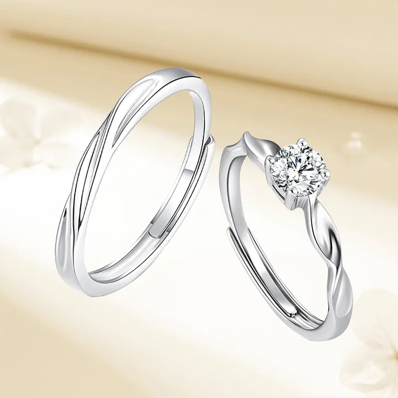 Kelanxi 999 Fine Silver Rings Unisex-5