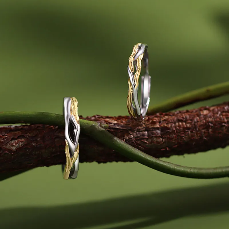 Kelanxi 925 Sterling Silver Rings Unisex-7