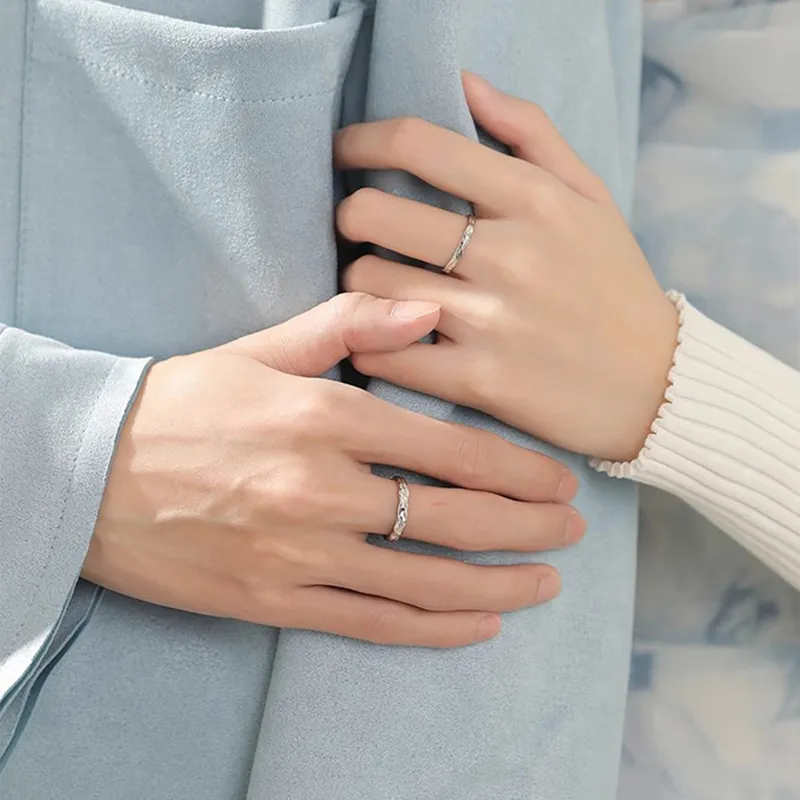 Kelanxi 925 Sterling Silver Rings Unisex-4