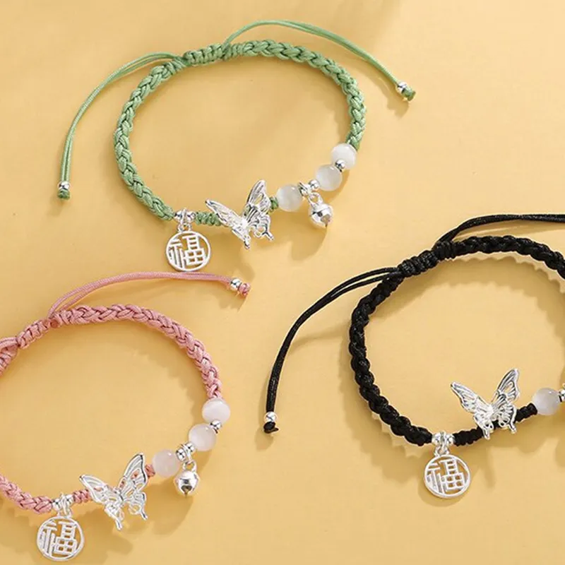 Kelanxi Synthetic/Artificial Glass Cat Eye Rope Bracelets Women's-1