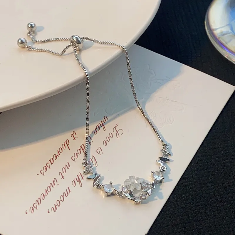 Kelanxi Titanium Steel Necklaces Women's-7