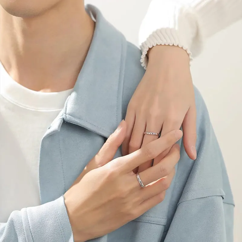 Kelanxi 925 Sterling Silver Rings Unisex-2