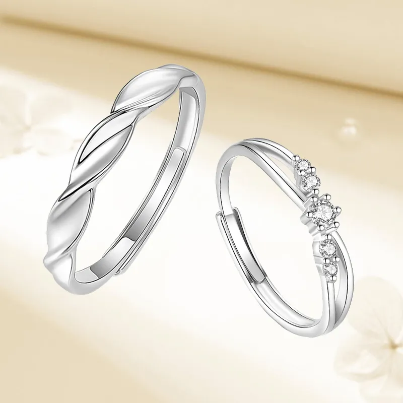 Kelanxi 999 Fine Silver Rings Unisex-5