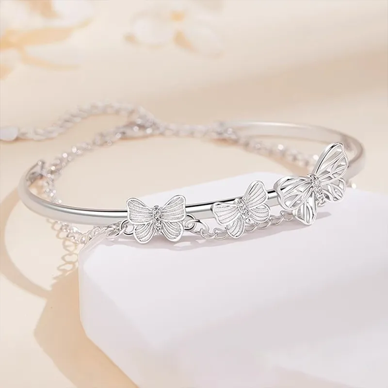 Kelanxi 999 Fine Silver Bracelets Women's-5