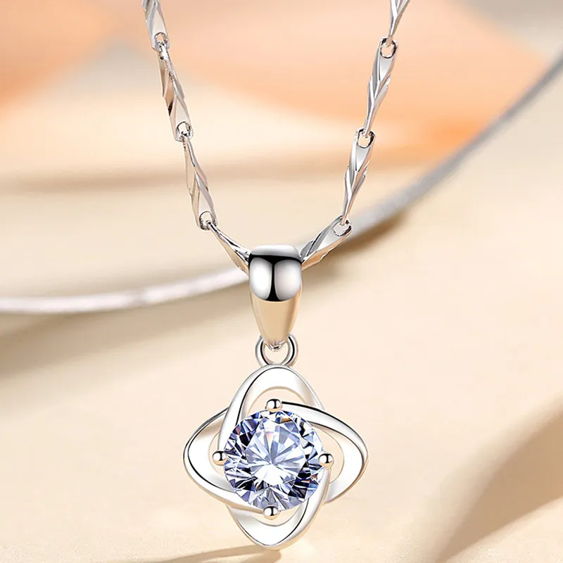High Purity Sterling Silver S999 Material Exquisite Necklace Women's-2