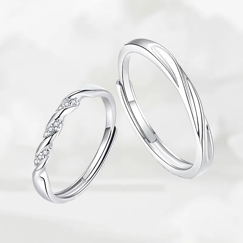 Kelanxi 999 Fine Silver Rings Unisex-5