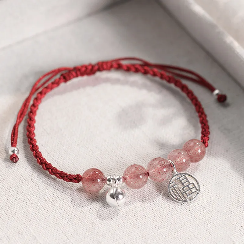 Kelanxi 925 Sterling Silver Rope Bracelets Women's-5