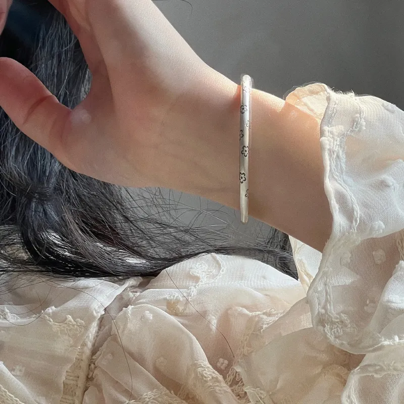 Kelanxi 999 Fine Silver Bangles Women's-5