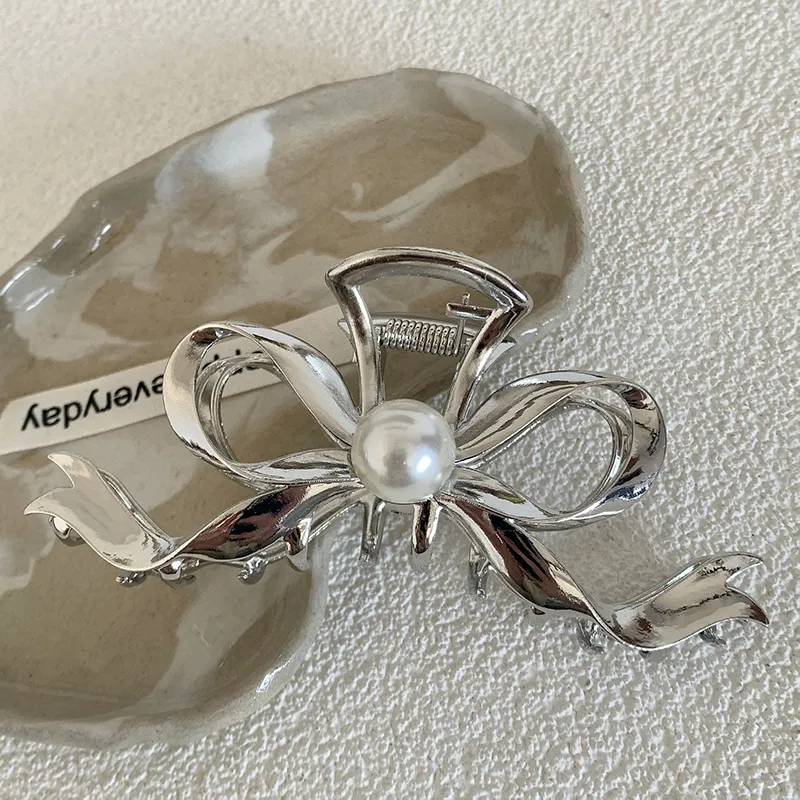Kelanxi Alloy Hair Clips Women's Black/Silver-5