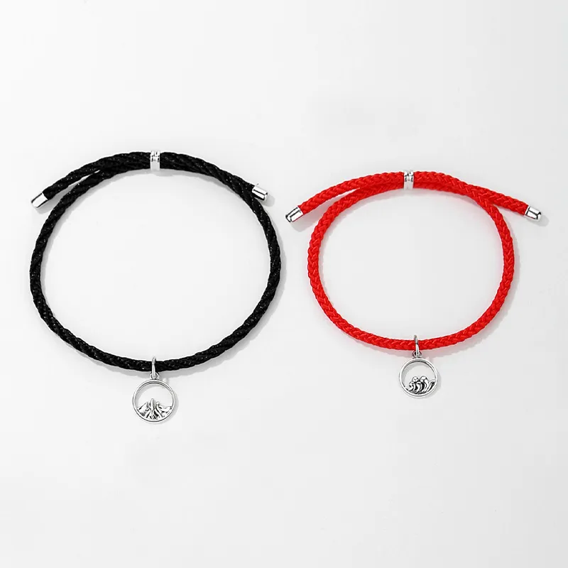 Kelanxi 925 Sterling Silver Rope Bracelets Unisex-6