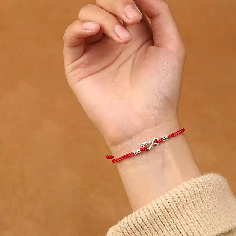Kelanxi 925 Sterling Silver Rope Bracelets Women's-1
