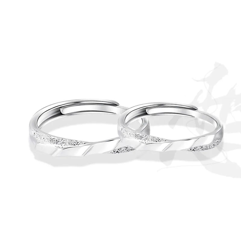 Kelanxi Sterling Silver Rings Unisex-4