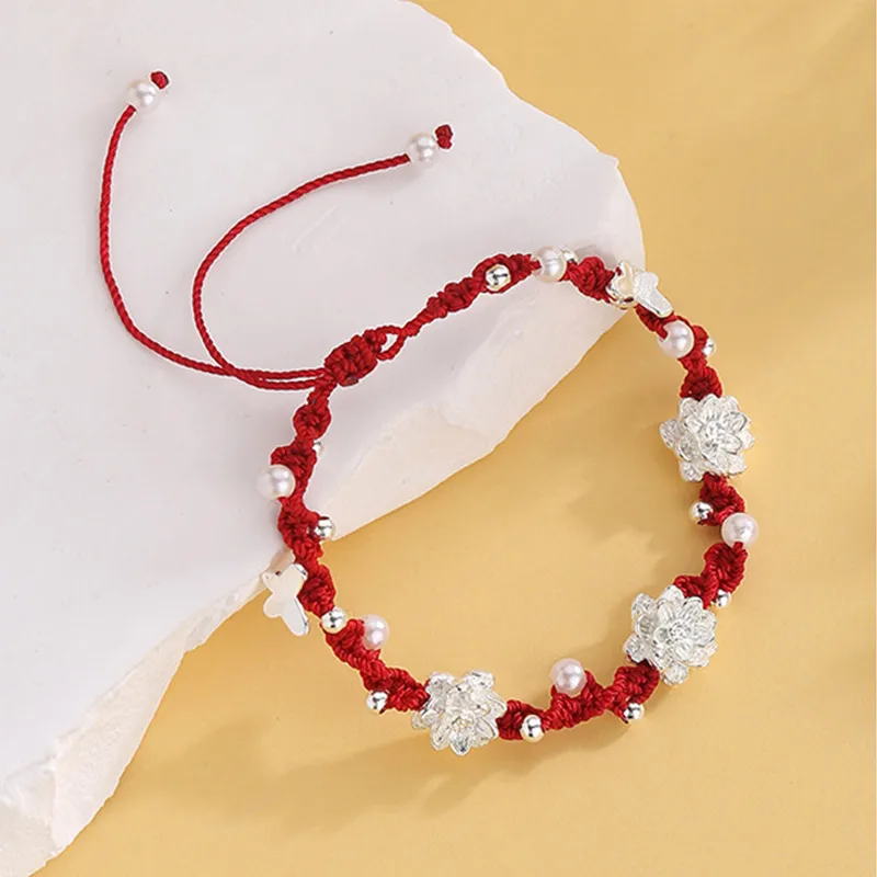 Kelanxi Alloy Rope Bracelets Women's-2