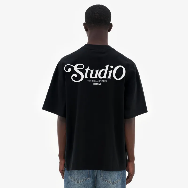 WRSTBHVR PIONEER Logo print T shirt-3