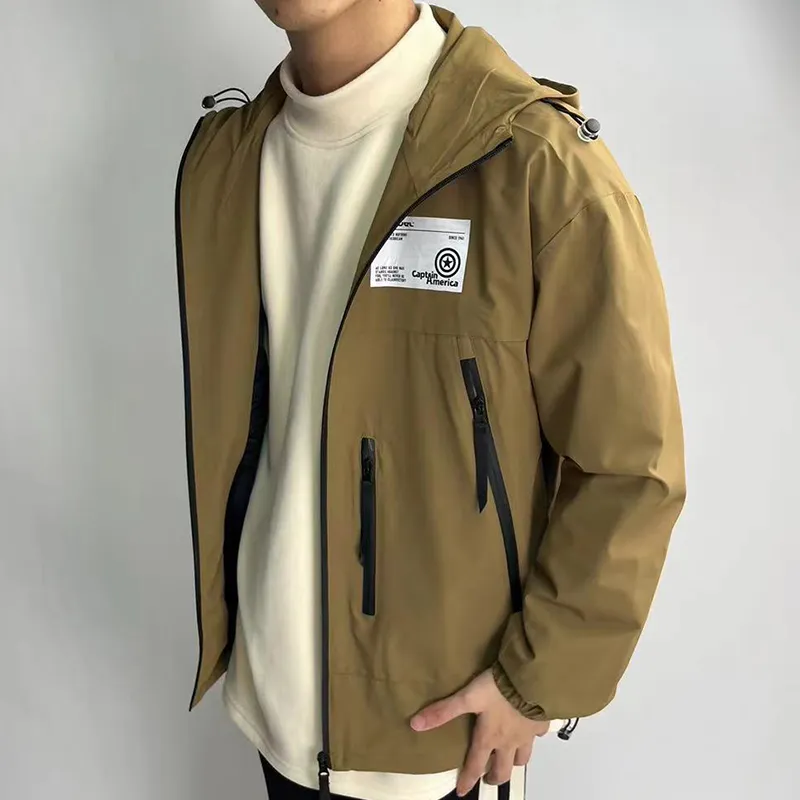 MARVEL Jackets Coats Unisex Khaki-2