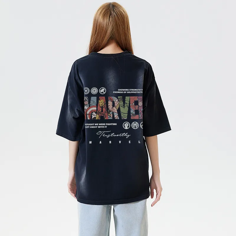 MARVEL The Avengers Series T-Shirt Unisex Black-2