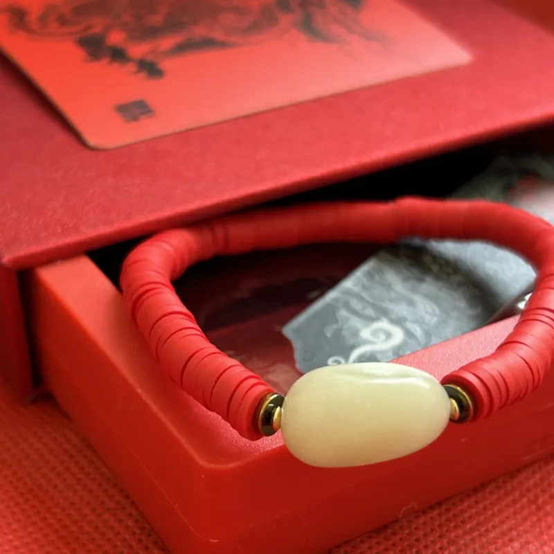 ZANJICHUANQI Hetian Jade Bracelets White Jade/Pale Greenish White Jade Unisex-2