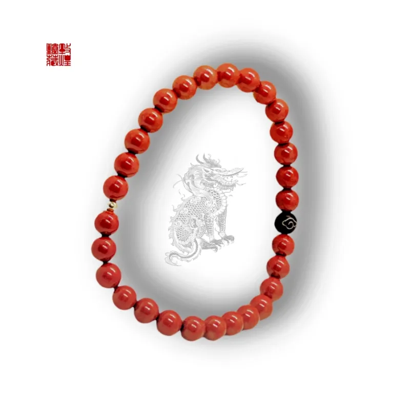 ZANJICHUANQI Cinnabar Jade Bracelets Women's-4