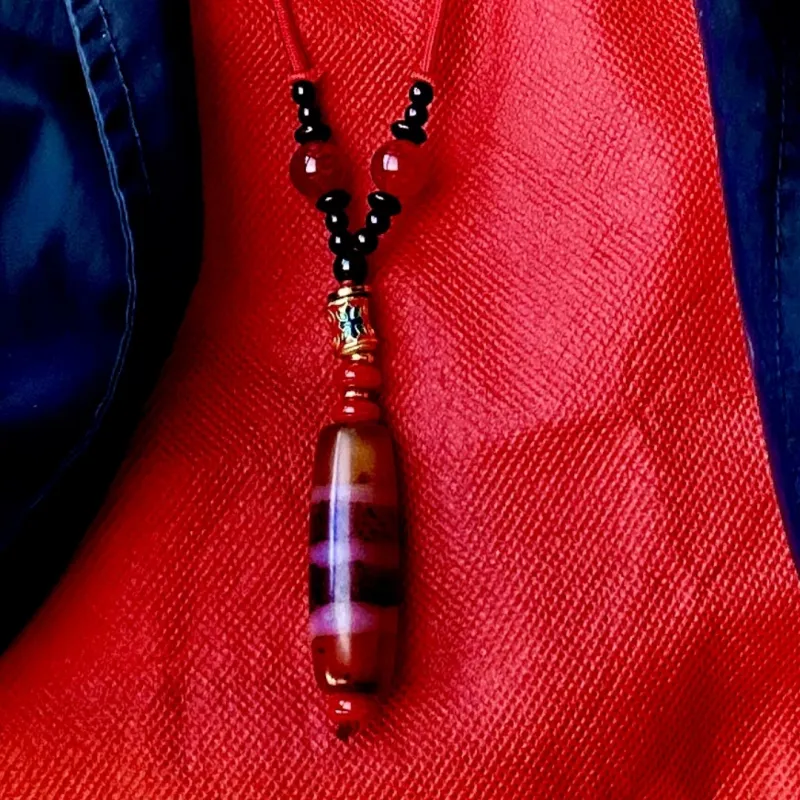 ZANJICHUANQI Agate Pendant Necklaces Unisex-6
