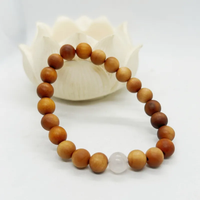 ZANJICHUANQI Sandalwood Wooden Bracelets Unisex-1