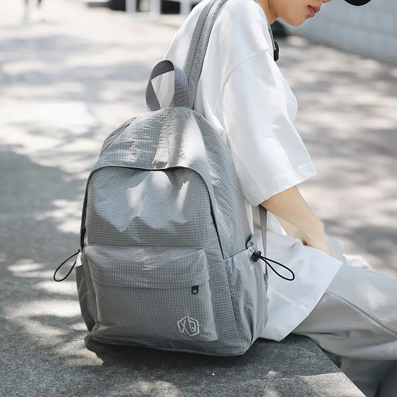 Meow In The Grass Nylon Backpack Unisex Multicolor-32