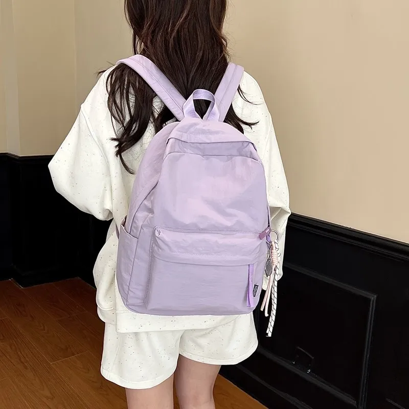 Meow In The Grass Nylon Backpack Regular Unisex Multicolor-9