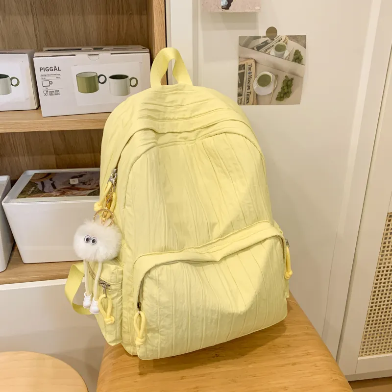 Meow In The Grass Nylon Backpack Unisex Multicolor-18
