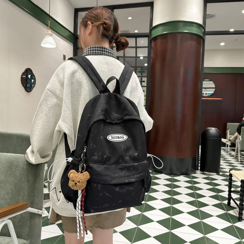 Meow In The Grass Nylon Backpack Women's Multicolor-3