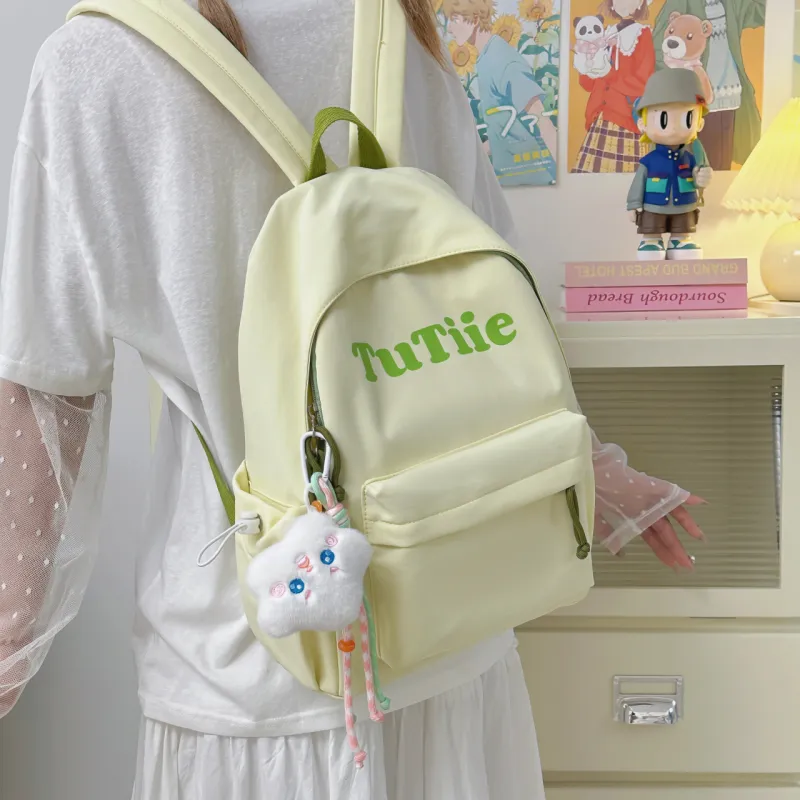 Meow In The Grass Polyester Backpack Unisex Multicolor-13