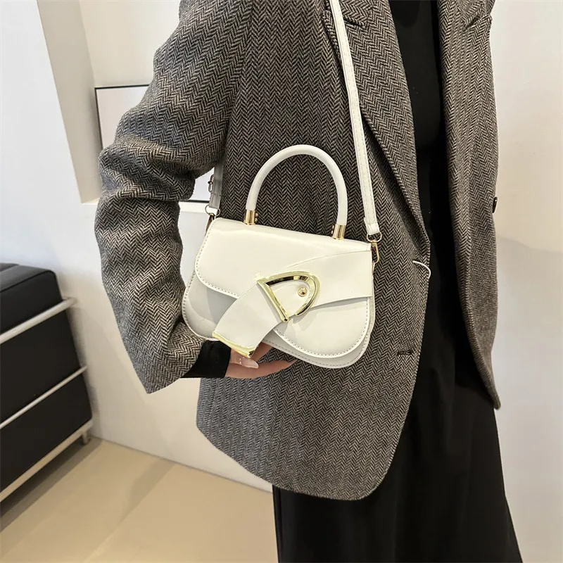 Meow In The Grass PU Shoulder Bag, Crossbody Bag, Handbag Regular Women's Black/White/Brown/Khaki-3