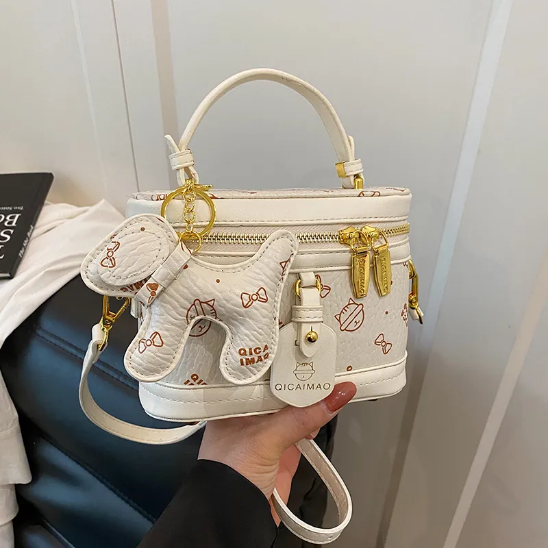 Meow In The Grass PU Handbag Women's Multicolor-6