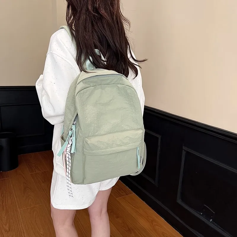 Meow In The Grass Nylon Backpack Regular Unisex Multicolor-15