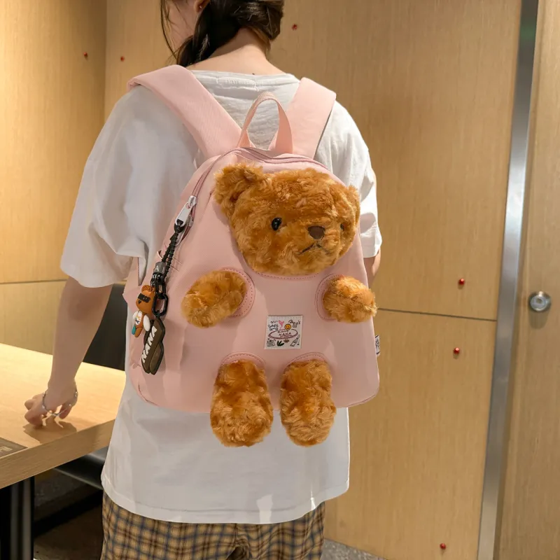 Meow In The Grass Nylon Backpack Women's Multicolor-9
