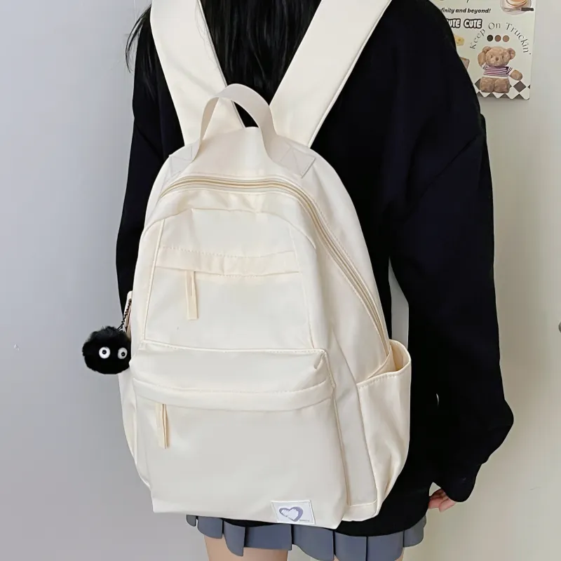 Meow In The Grass Nylon Backpack Unisex Multicolor-1