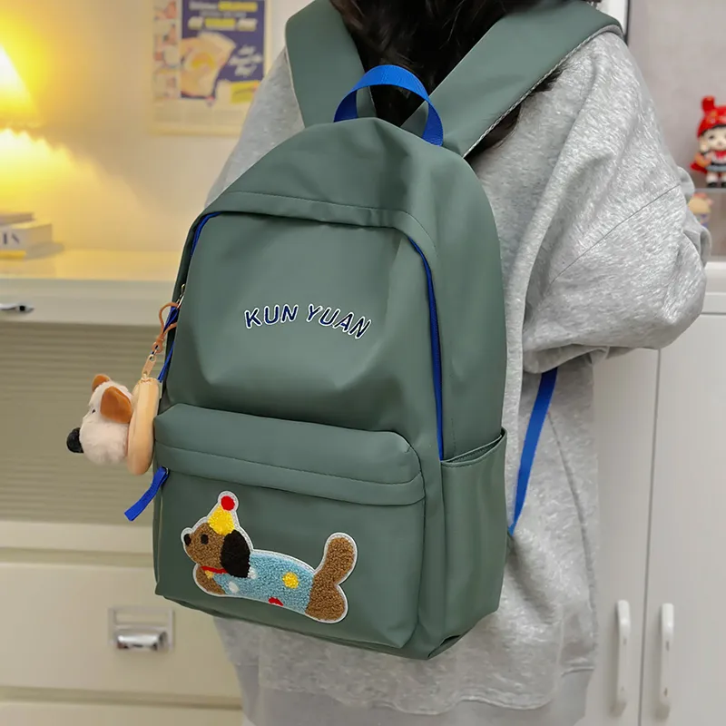 Meow In The Grass Nylon Backpack Regular Unisex Multicolor-9