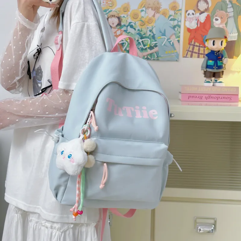 Meow In The Grass Polyester Backpack Unisex Multicolor-20