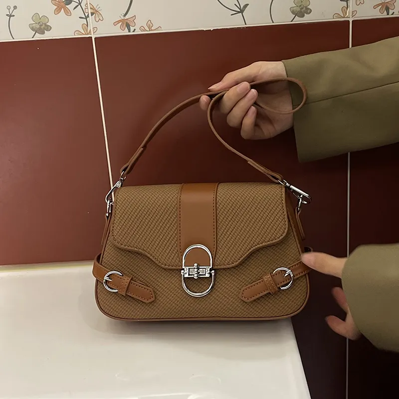 Meow In The Grass PU Crossbody Bag Shoulder Bag Regular Women's Multicolor-8