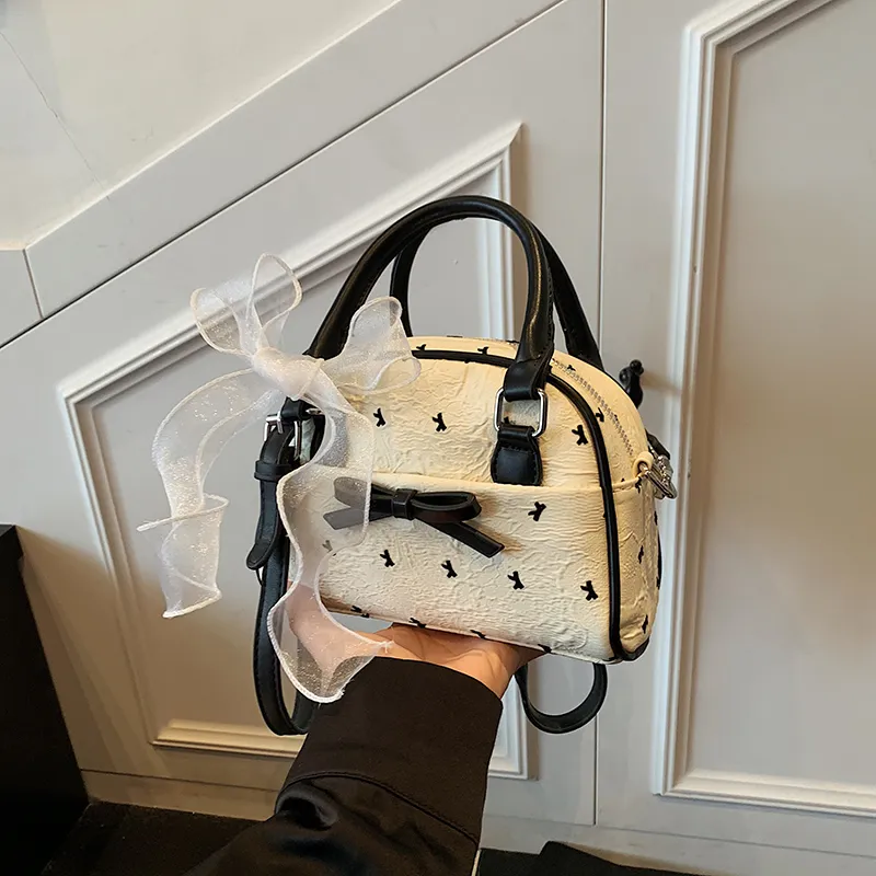 Meow In The Grass PU Shoulder Bag, Crossbody Bag, Handbag Women's Pink/White-10