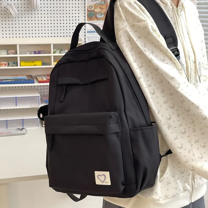 Meow In The Grass Nylon Backpack Unisex Multicolor-10