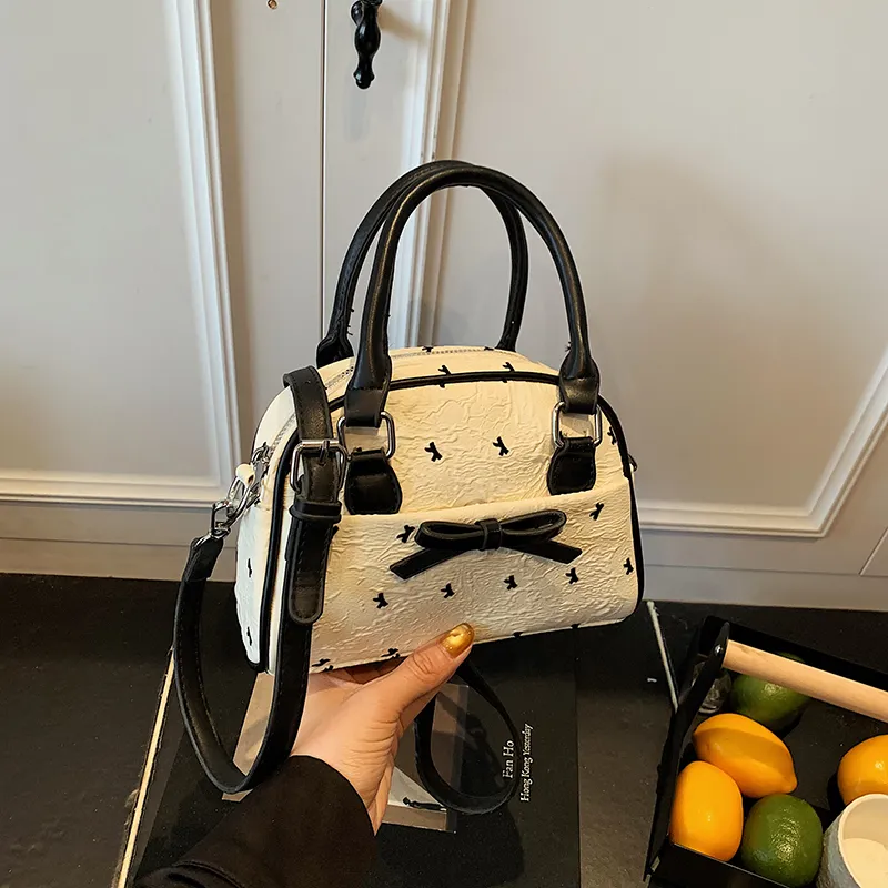 Meow In The Grass PU Shoulder Bag, Crossbody Bag, Handbag Women's Pink/White-9