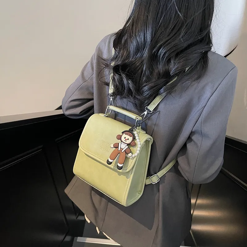 Meow In The Grass PU Backpack Women's Multicolor-14