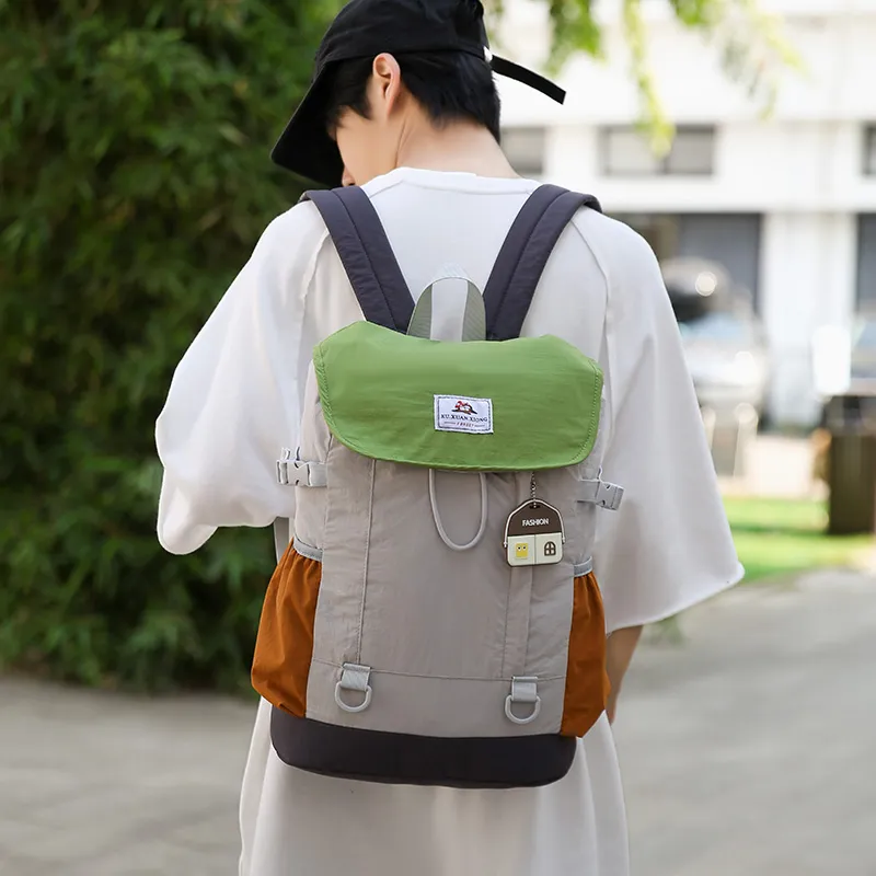 Meow In The Grass Nylon Backpack Regular Unisex Multicolor-7