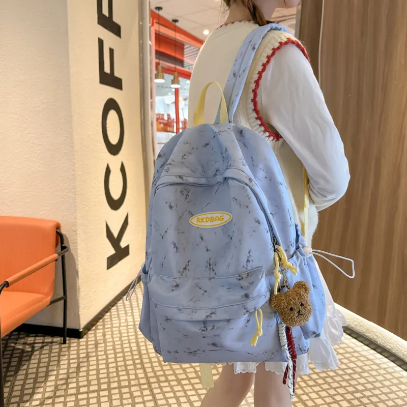 Meow In The Grass Nylon Backpack Women's Multicolor-19